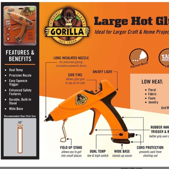 🆕 Gorilla Glue Gun/Sticks - Picture 8 of 13